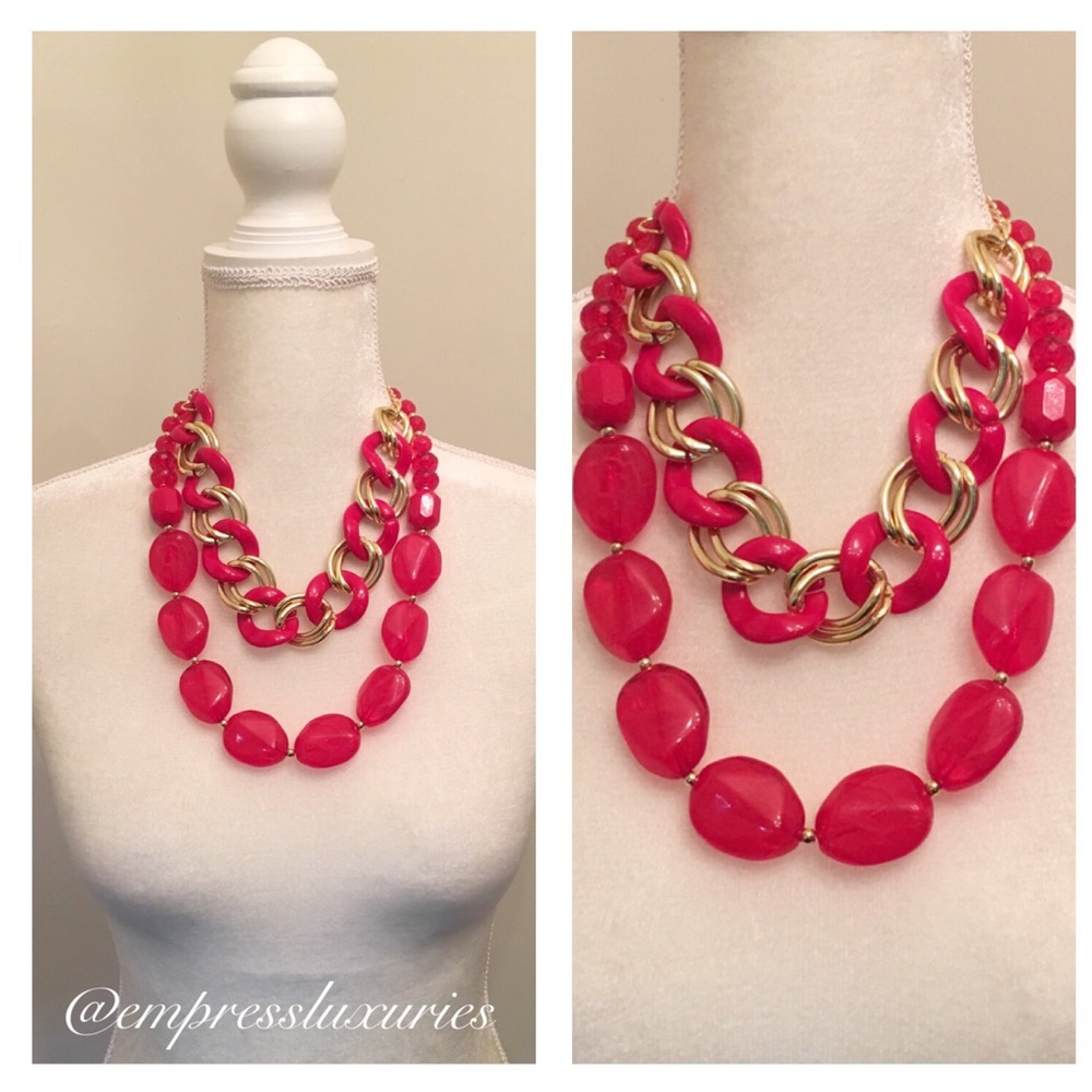 Red Chainlink Necklace✨✨